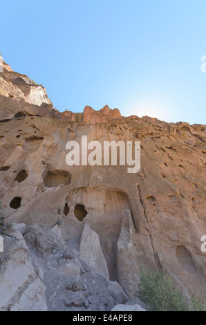 Large Rock Formations At Bandelier National Monument, New Mexico, Usa 