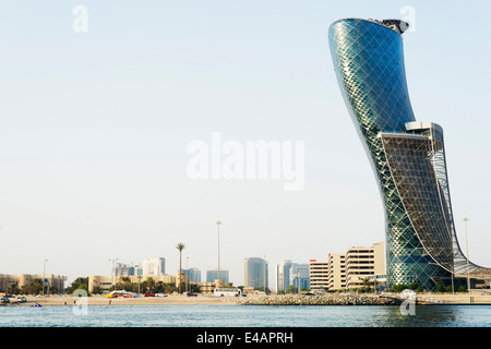 Middle East, United Arab Emirates, Abu Dhabi, Hyatt Capital Gate Hotel Stock Photo