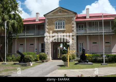 Military Prison at the Barbados Garrison, Hastings, Barbados Stock ...