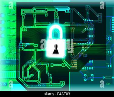 Database security concept Stock Photo
