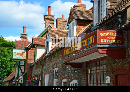 Stag & Huntsman Pub, Hambleden, Buckinghamshire, England, United Kingdom Stock Photo