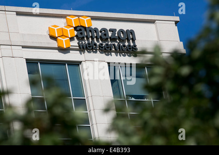 An office building occupied by cloud computing provider Amazon Web Services. Stock Photo