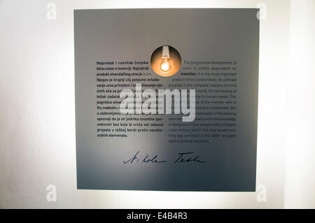 The Nikola Tesla's Birthplace Museum and Memorial Center in Smiljan, Croatia, June 21, 2014 (CTK Photo/Libor Sojka) Stock Photo