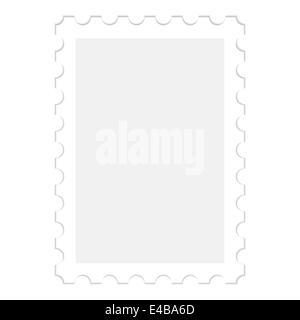 Blank white square and rectangular postage stamp mockups, isolated ...