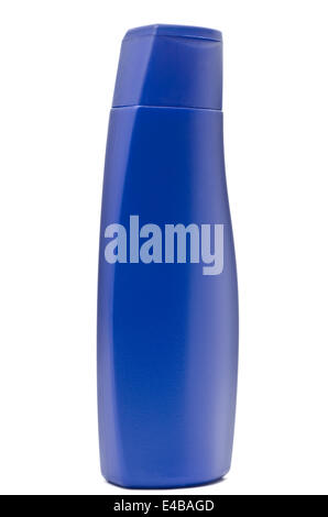 Rectangular Shampoo Blue Blue shampoo bottle. Isolated on white backgrounds with clipping path ...