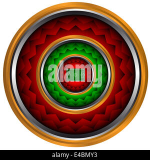 Abstract icon on a football subject Stock Photo