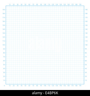 Real size vector grid engineering paper with scale Stock Photo