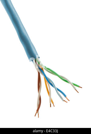 Cable twisted pair Stock Photo