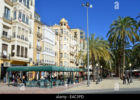 Penelope Cafe, Explanada de España, Alicante, Costa Blanca, Alicante Province, Kingdom of Spain Stock Photo