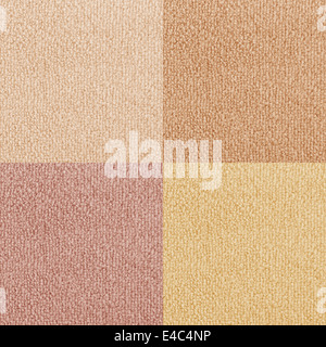 New carpet texture samples. Bright color carpet flooring as seamless background. Stock Photo