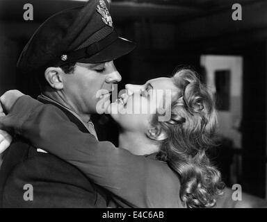Dana Andrews, Virginia Mayo, on-set of the Film, 'The Best Years of our Lives', 1946 Stock Photo