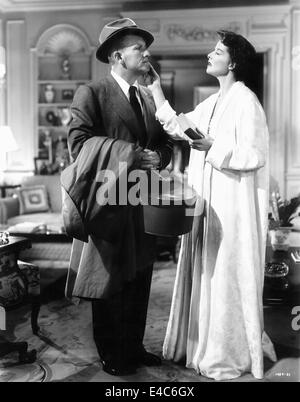 Spencer Tracy, Katharine Hepburn, on-set of the Film, 'Adam's Rib', 1949 Stock Photo