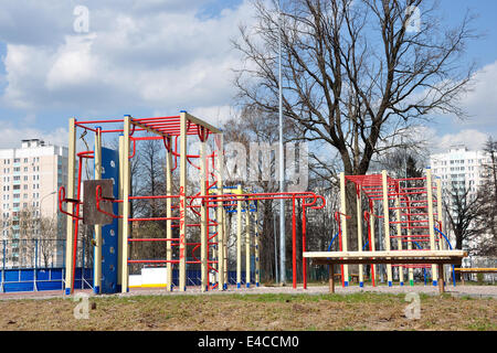 Children's sports complex on the street Stock Photo