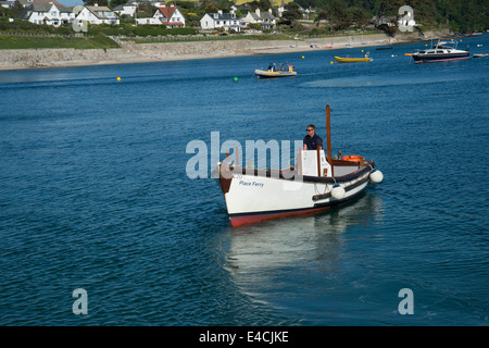 Cornwall. Roseland Peninsular. St Mawes. Place ferry. Stock Photo