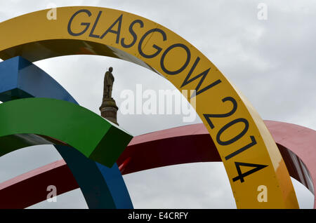 Glasgow 2014 Commonwealth Games. The Big G... that's the affectionate name that has already been given to the new installation Stock Photo