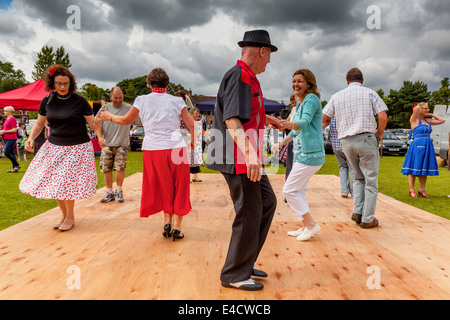 PJ's Jive Dance Club Perform At The Nutley Fete, Sussex, England Stock Photo