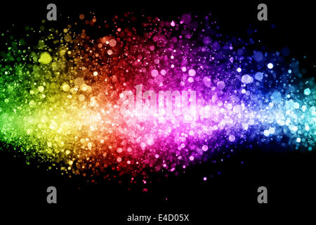 Rainbow of lights Stock Photo