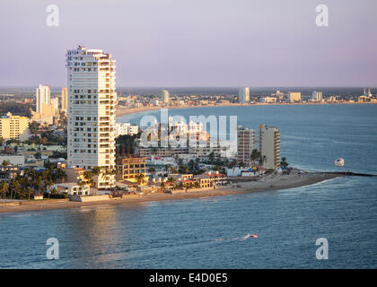 Aerial view of the Pacific resort city of Mazatlan, Sinaloa, Mexico. Stock Photo