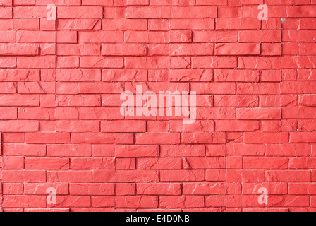 Red Rough Brick Wall Background/ Texture. Stock Photo