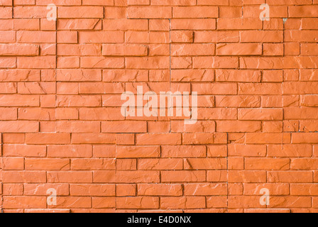 Orange Rough Brick Wall Background/ Texture. Stock Photo
