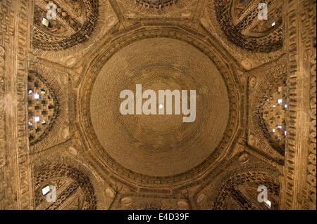 Ceiling in the Ismail Samani Mausoleum, Samanid Mausoleum, Bukhara, Uzbekistan Stock Photo