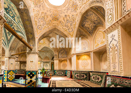 Sultan Amir Ahmad Bathhouse, Hammam-e Sultan Amir Ahmad, also known as the Qasemi Bathhouse, a traditional Iranian public Stock Photo