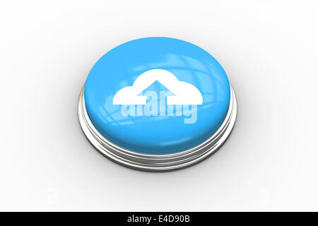 Composite image of cloud computing graphic on button Stock Photo
