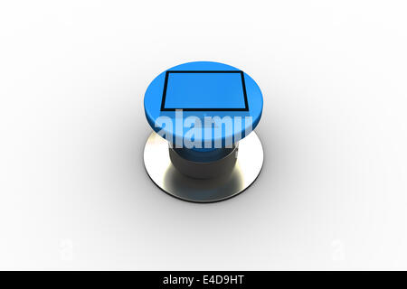Composite image of computer screen graphic on button Stock Photo