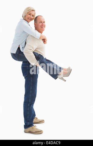 Happy mature couple having fun Stock Photo