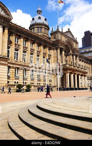 View of the Council House in Victoria Square, Birmingham, West Midlands, England, UK, Western Europe. Stock Photo