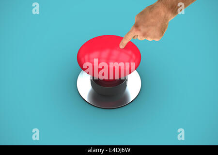 Composite image of hand pointing Stock Photo
