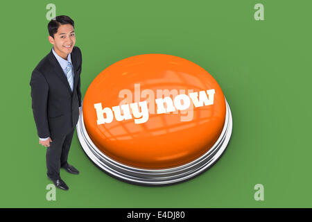 Buy now against green vignette Stock Photo
