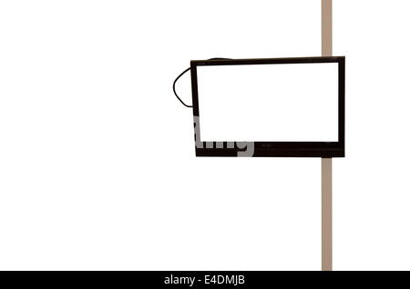 TV on white background Stock Photo