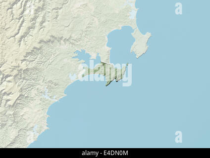 Jervis Bay Territory, Australia, Relief Map Stock Photo