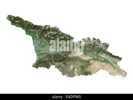 Georgia, Satellite Image Stock Photo