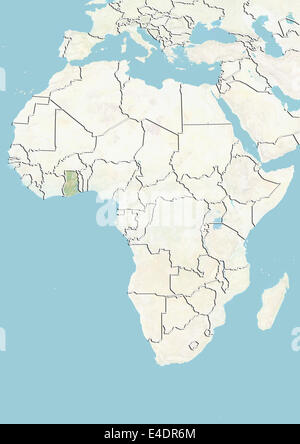Ghana Relief Map E4dr6m 