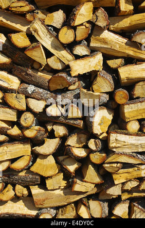 planks piled bark cut rough edges timber stack alamy firewood trunks wood