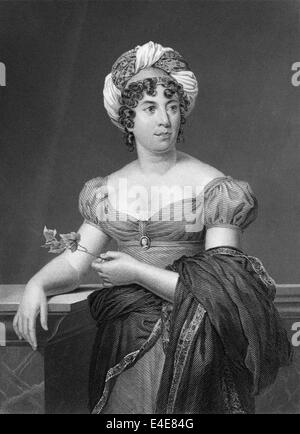 Baroness Anne Louise Germaine de Stael-Holstein also known as Madame de Stael, 1766 - 1817, a French writer, Stock Photo