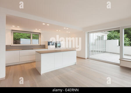 beautiful new apartment, interior, modern kitchen Stock Photo