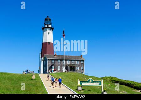 Montauk Point Light, Montauk Point State Park, Suffolk County, Long Island, NY, USA Stock Photo