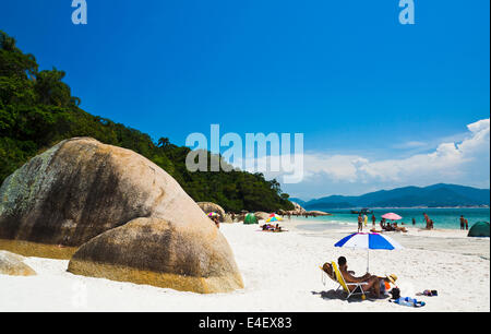 Beach of campeche island, Santa Catarina, Florianopolis, Brazil Stock Photo
