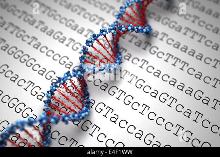 DNA background Stock Photo