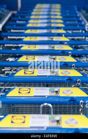 Lidl shopping trolleys Stock Photo: 47351231 - Alamy