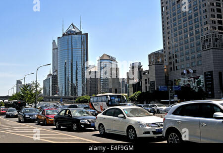 traffic jam Beijing China Stock Photo