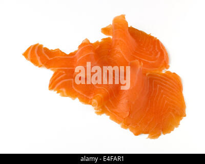 Thin slices of smoked salmon, close up Stock Photo - Alamy