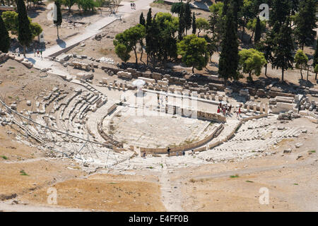 Theatre of Dionysus in the Acropolis, Athens, Greece. Stock Photo