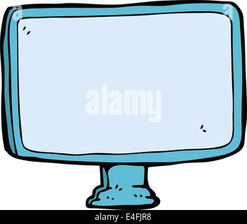 cartoon computer screen Stock Vector