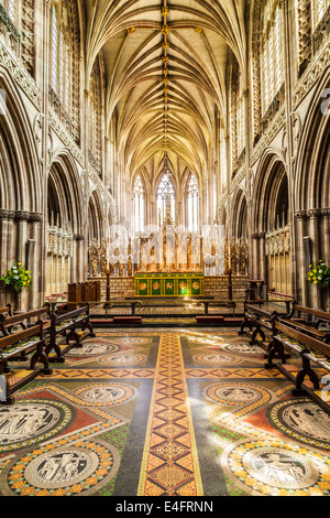 The Presbytery at Lichfield Cathedral, Staffordshire, England Stock Photo