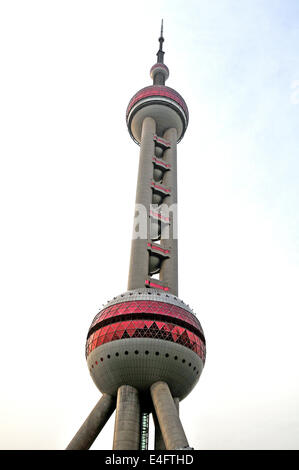 The Oriental Pearl Tower Pudong Shanghai China Stock Photo