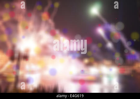 abstract magic  colorful bokeh background Stock Photo